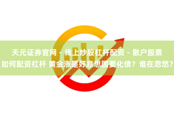 天元证券官网 - 线上炒股杠杆配资 - 散户股票如何配资杠杆 黄金涨是好意思国要化债？谁在忽悠？